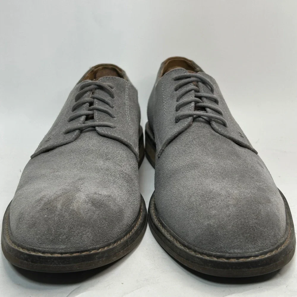 Vionic Graham Wingtip Oxford Gray Suede Comfort Dress Shoes Derby Size Mens 11.5